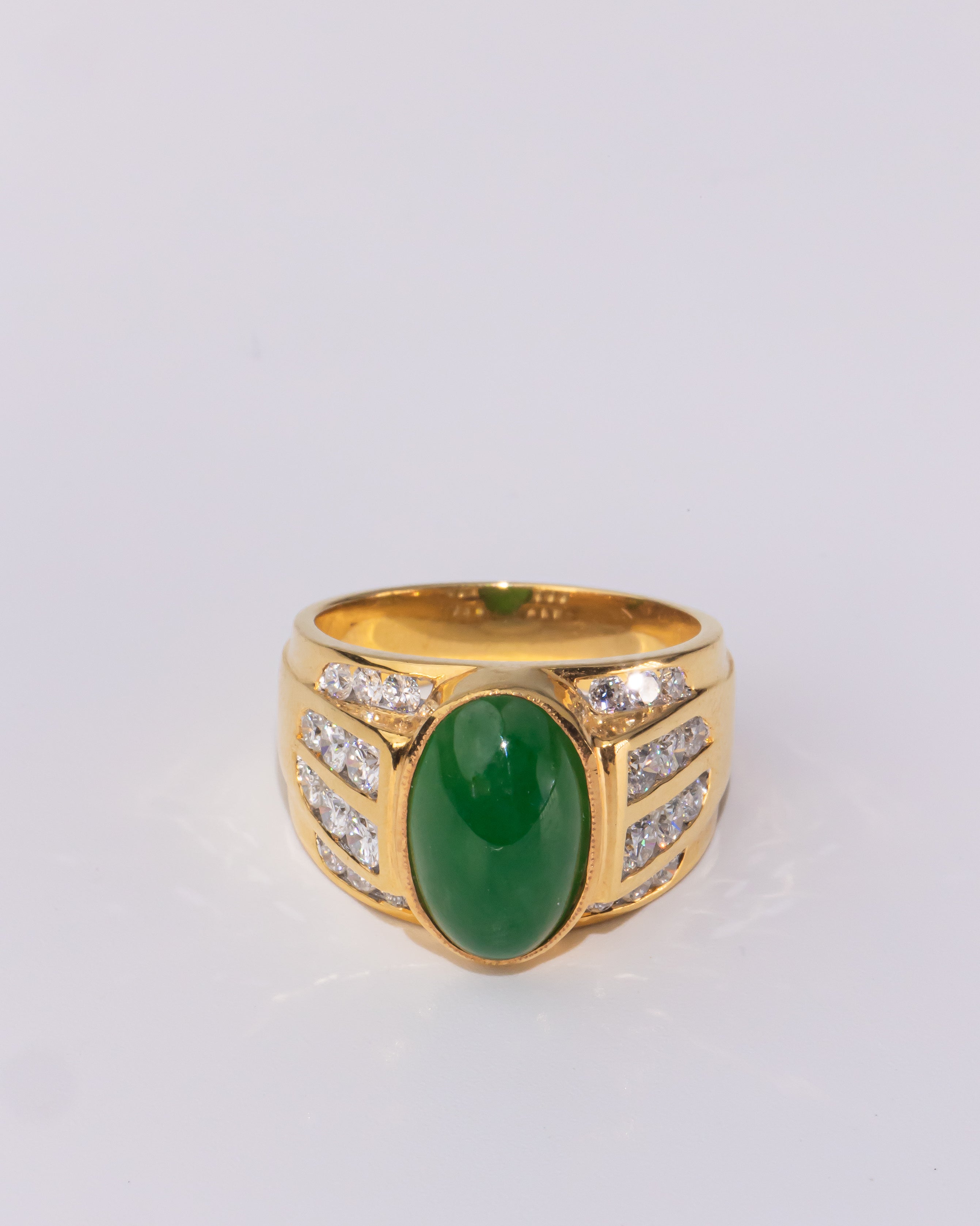 Jade Diamond Ring