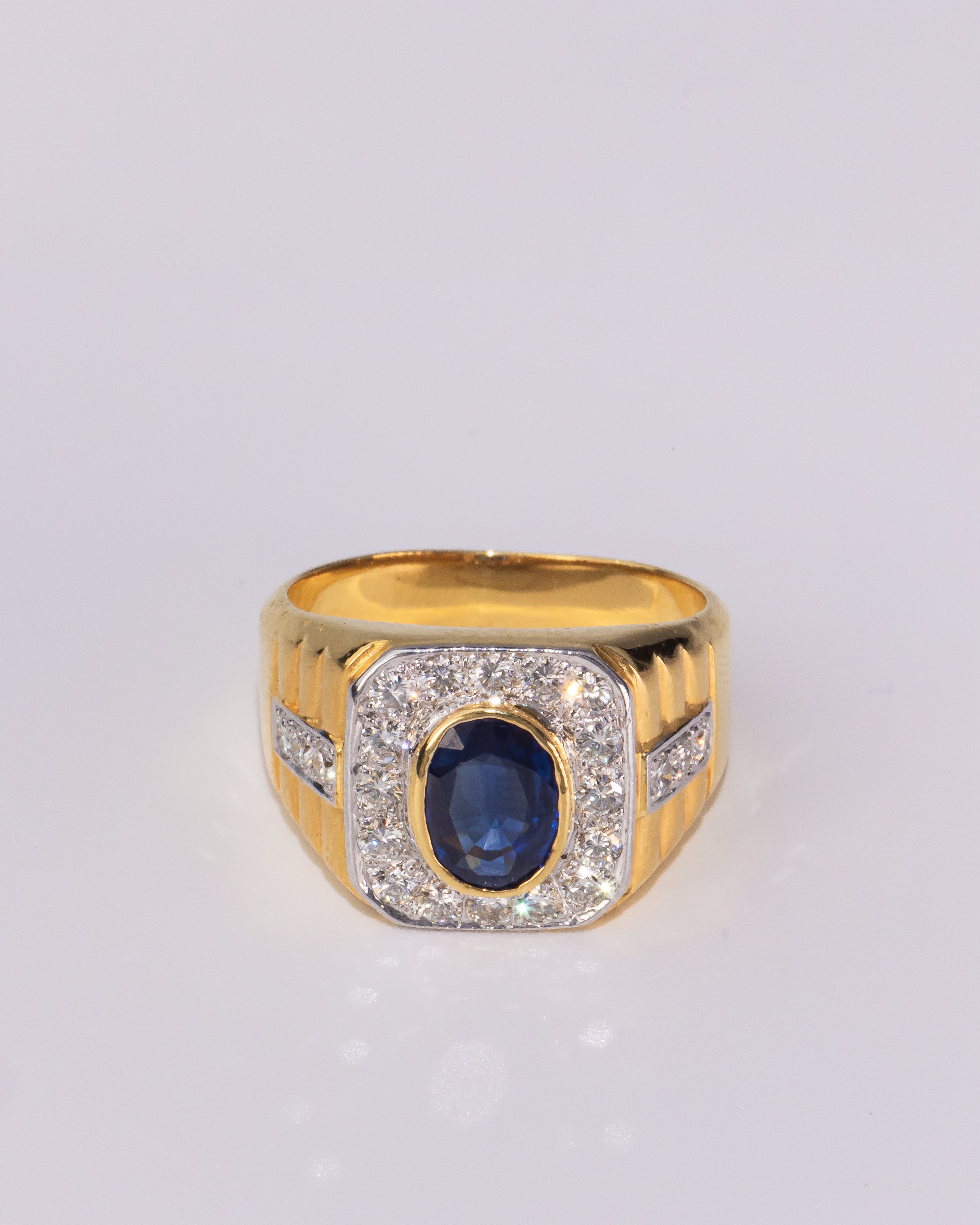 Sapphire Diamond Ring